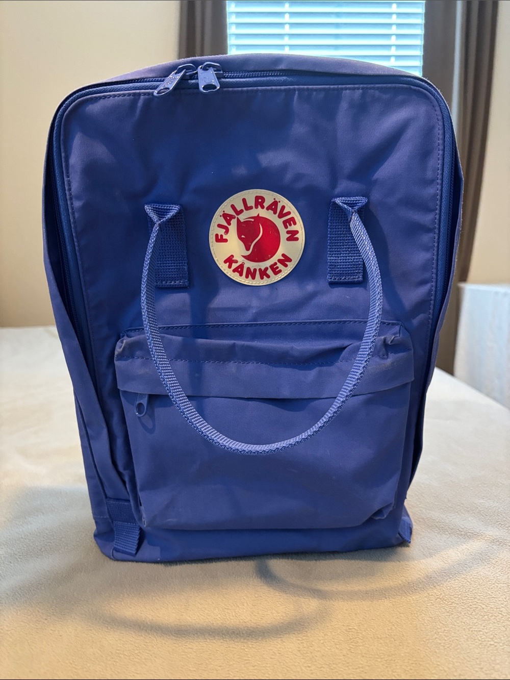 Fjallraven Kånken Laptop Backpack - Royal Blue with Red Logo